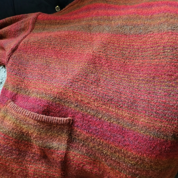 Oversized wool wrap sweater, XXL Bleyle noblesse. REVERSIBLE - Picture 4 of 11